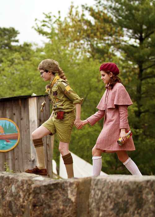Sam e Suzy in Moonrise Kingdom